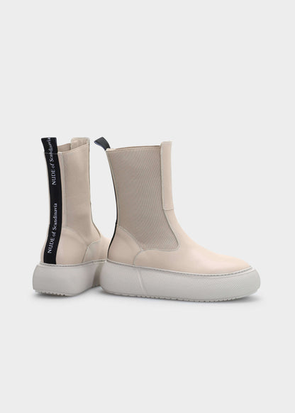 HEDDA 002 LATTE MACCHIATO BOOT IN CAPRICORNO LEATHER