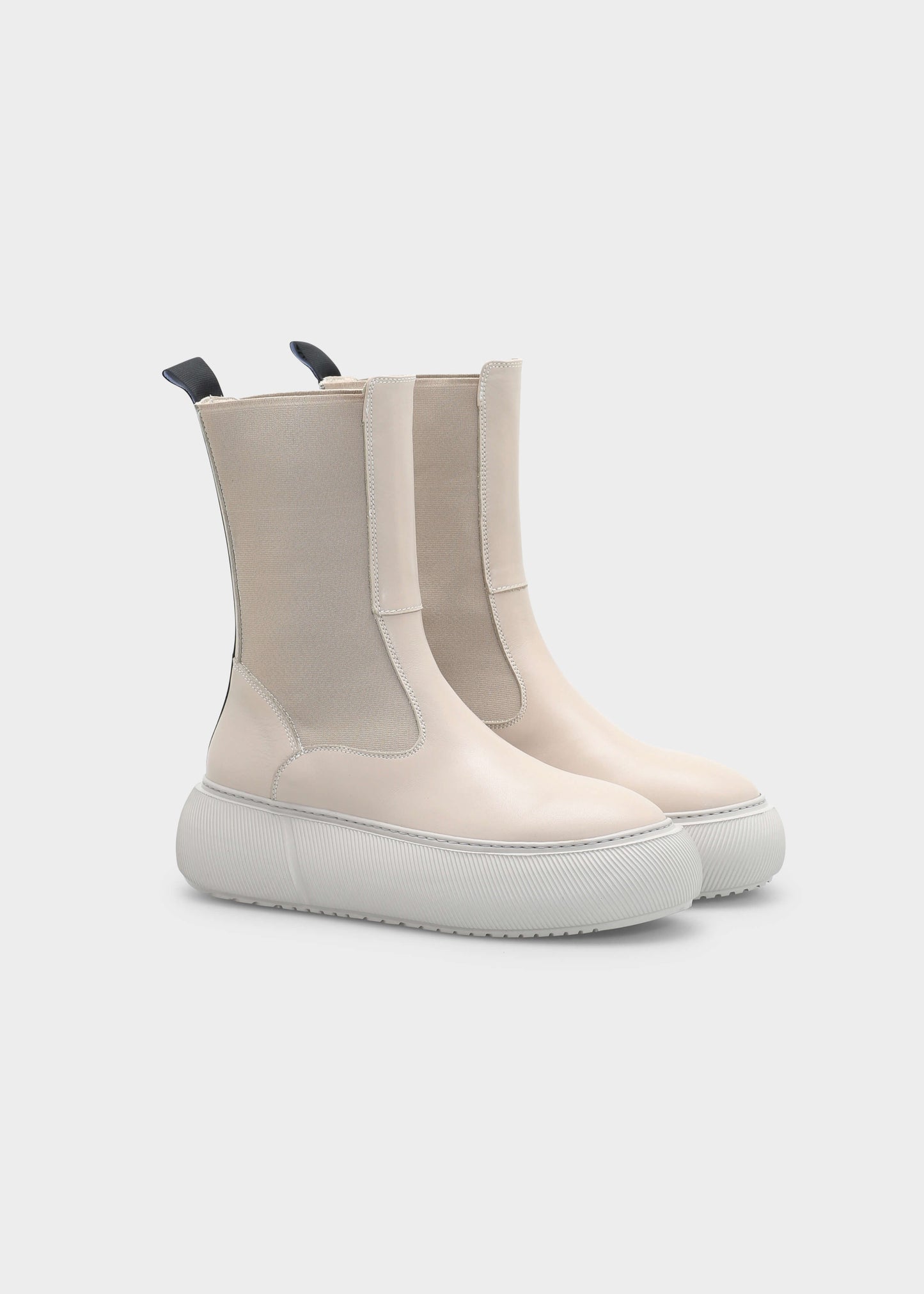 HEDDA 002 LATTE MACCHIATO BOOT IN CAPRICORNO LEATHER