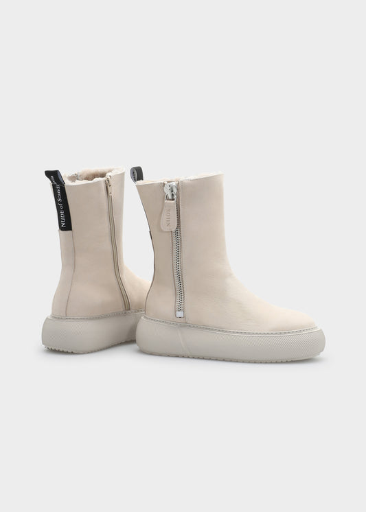 HEDDA 003 GESSO BOOT IN NABUK IDRO LEATHER