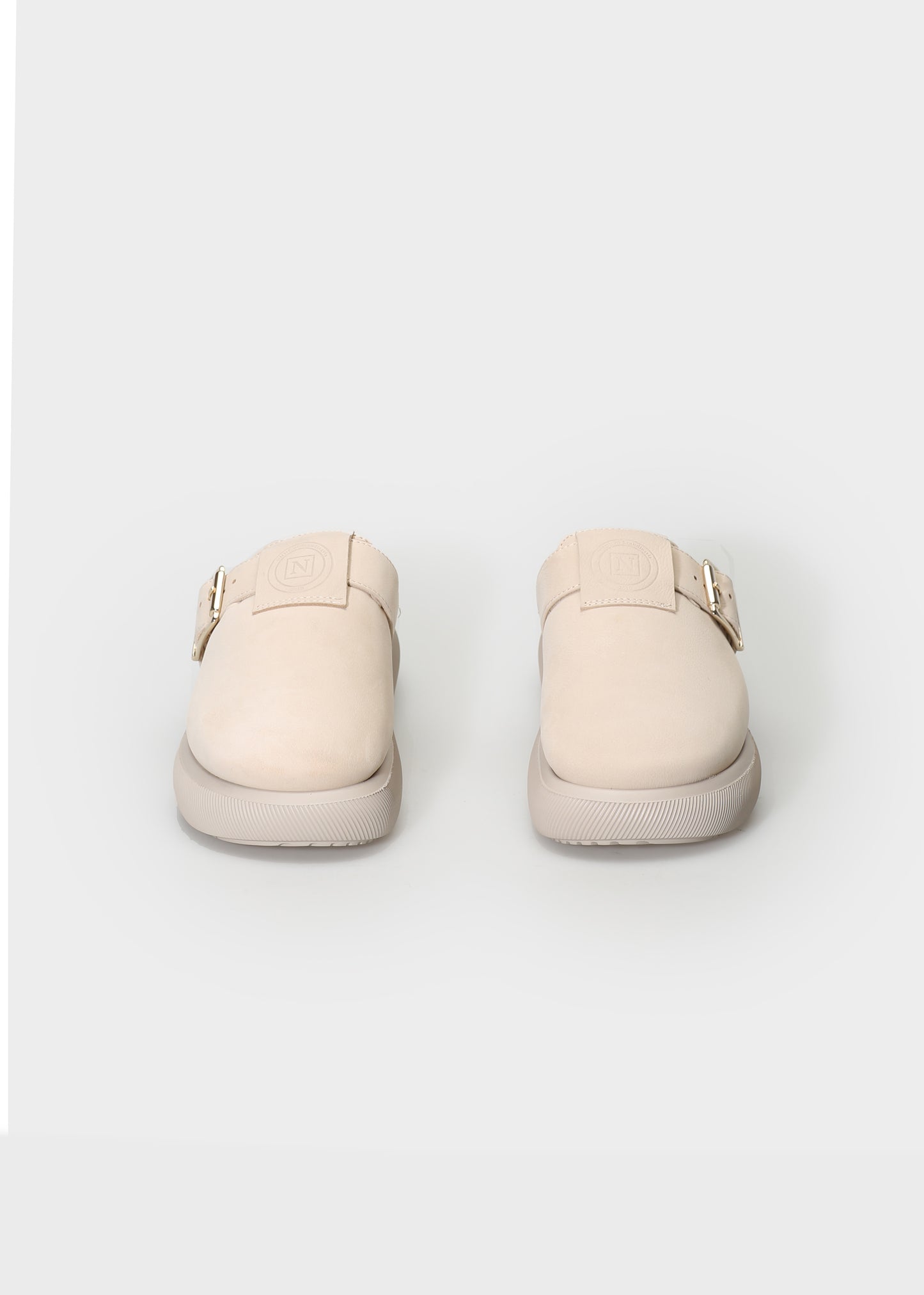 HEDDA 016 GESSO SANDAL IN NABUK IDRO LEATHER