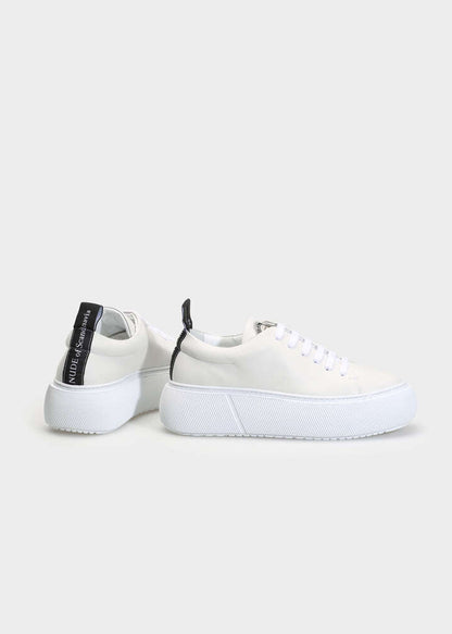 HEDDA 015 BIANCO FREDDO SNEAKER IN CAPRICORNO LEATHER