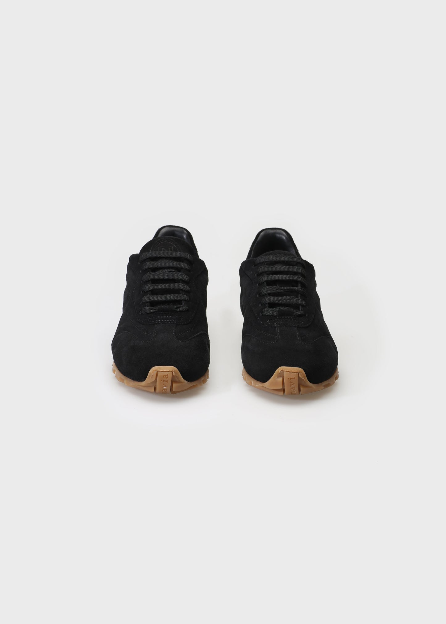 JENNY 001 NERO SNEAKER IN VELOUR LEATHER