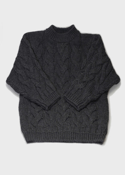 STICKAT 001 ANTRACITE KNITTED SWEATER
