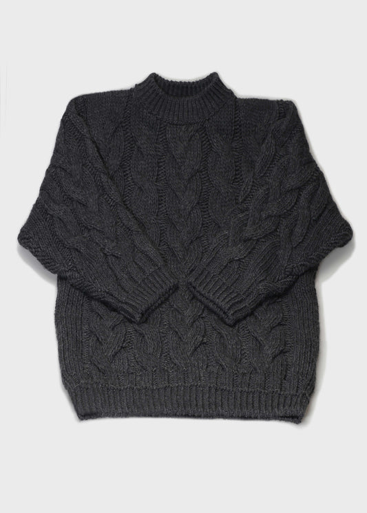 STICKAT 001 ANTRACITE KNITTED SWEATER