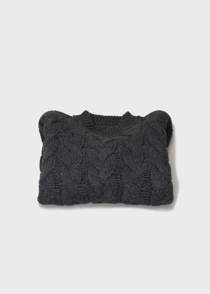 STICKAT 001 ANTRACITE KNITTED SWEATER