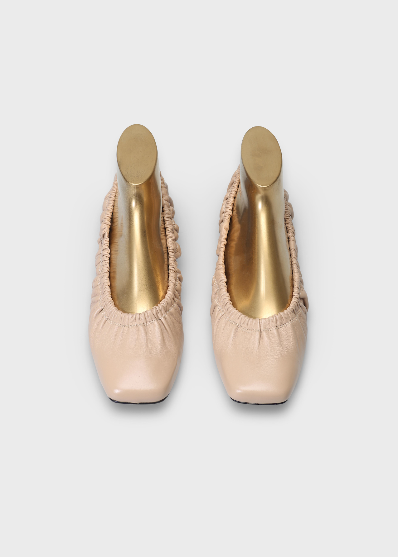 CHLOE 019 CAPPUCCINO BALLERINA IN TROPEZ LEATHER