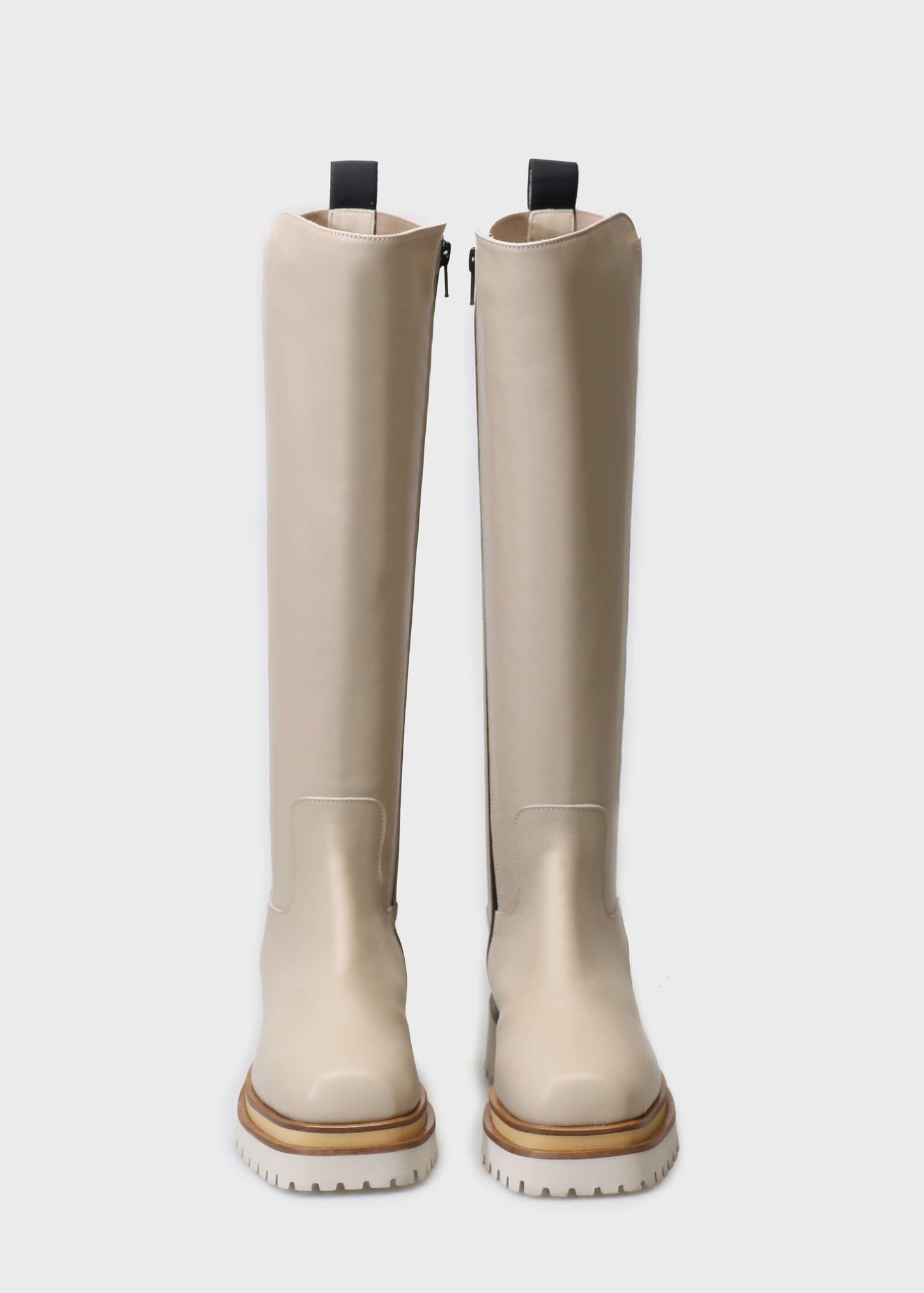 VILMA 045 LATTE MACCHIATO BOOTS IN CAPRICORNO LEATHER