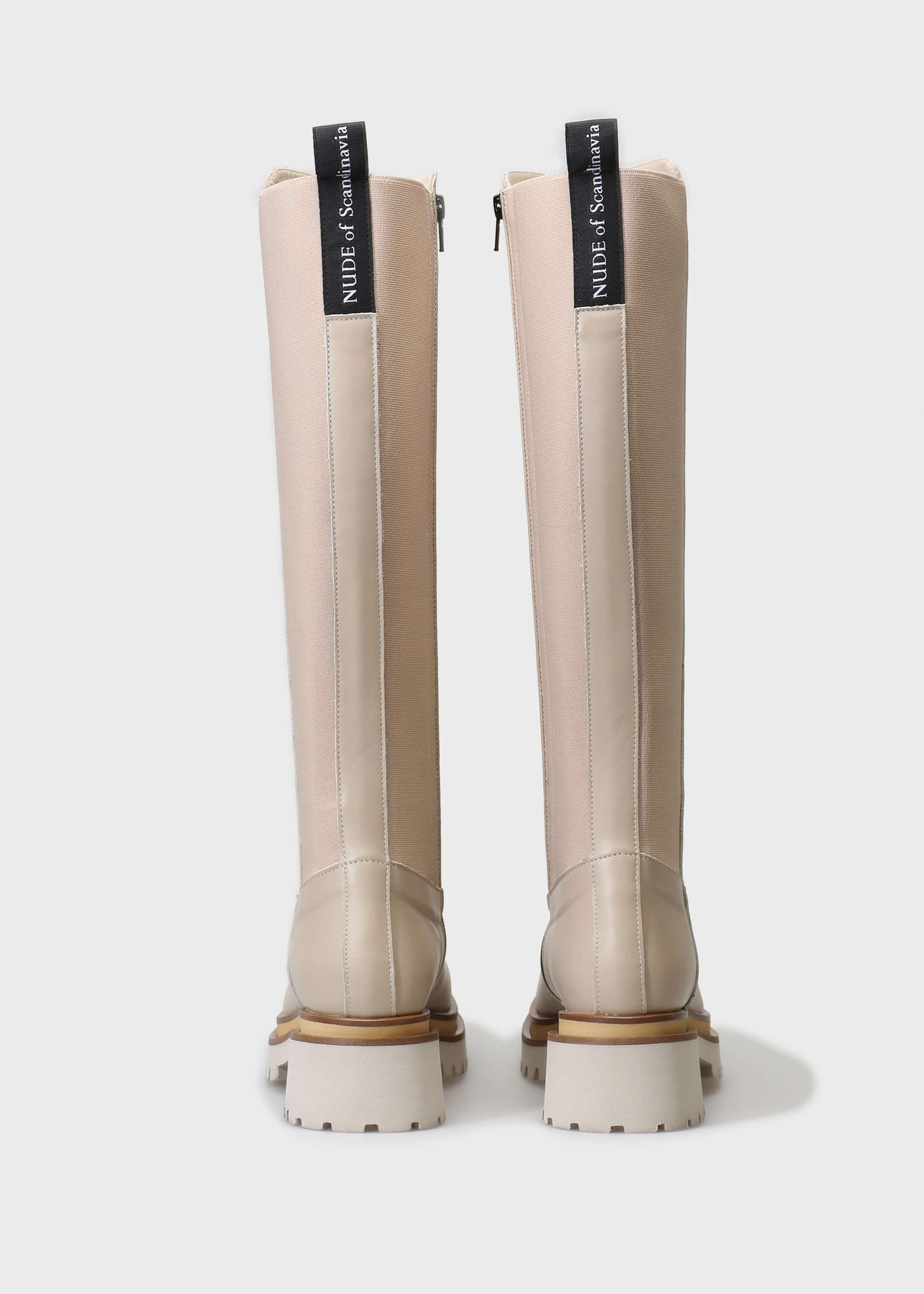 VILMA 045 LATTE MACCHIATO BOOTS IN CAPRICORNO LEATHER