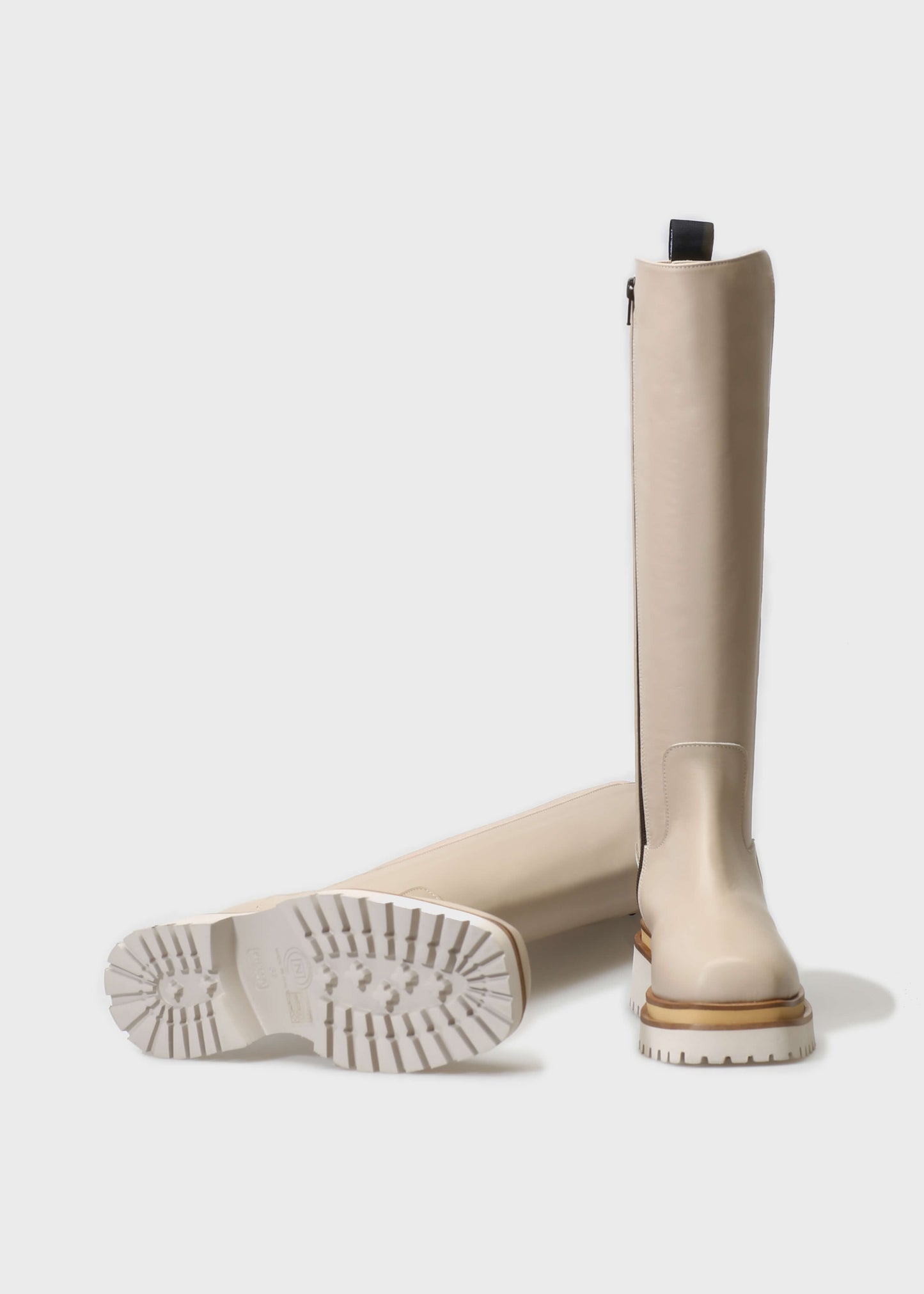 VILMA 045 LATTE MACCHIATO BOOTS IN CAPRICORNO LEATHER