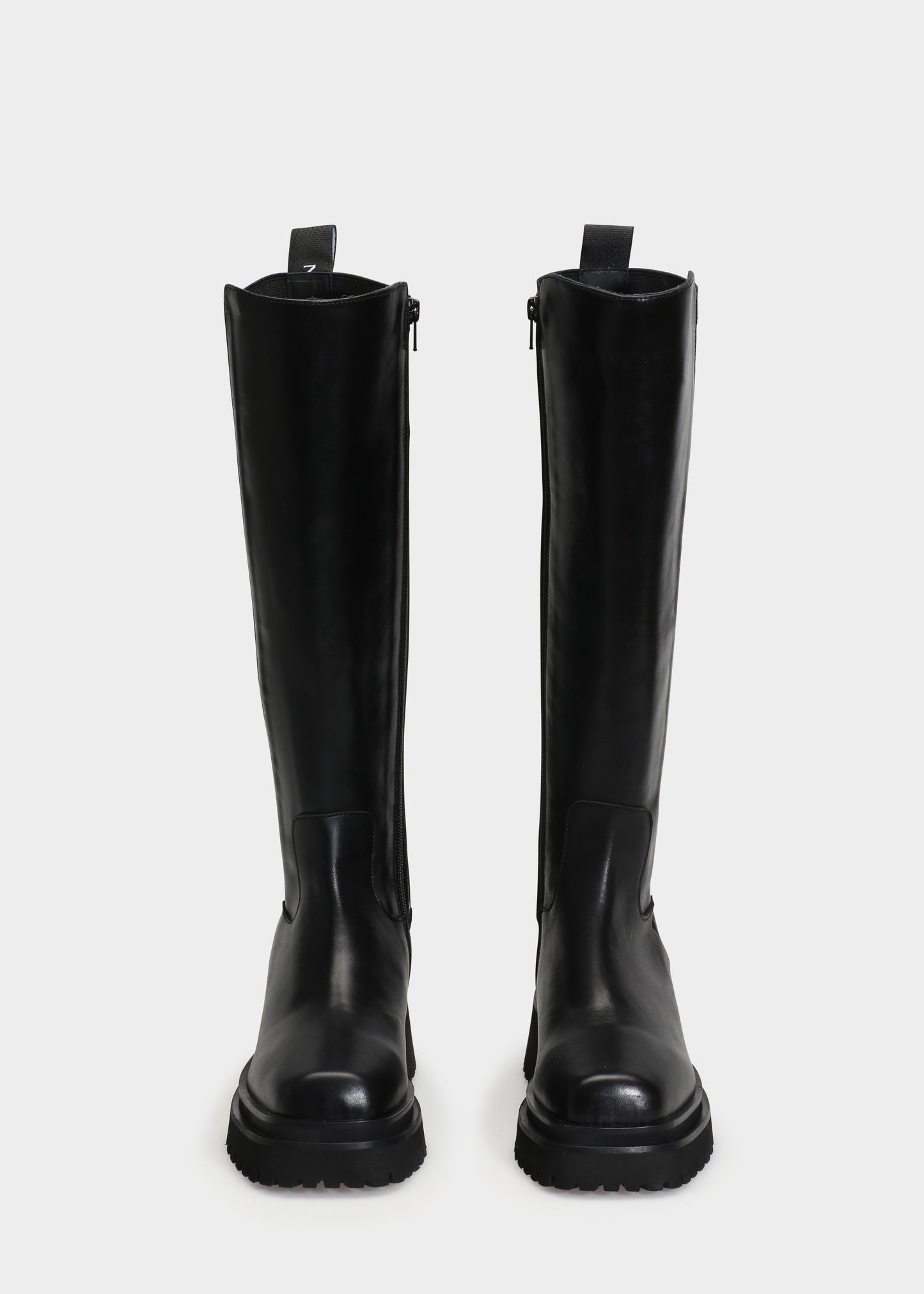 VILMA 044 NERO BOOTS IN CAPRICORNO LEATHER