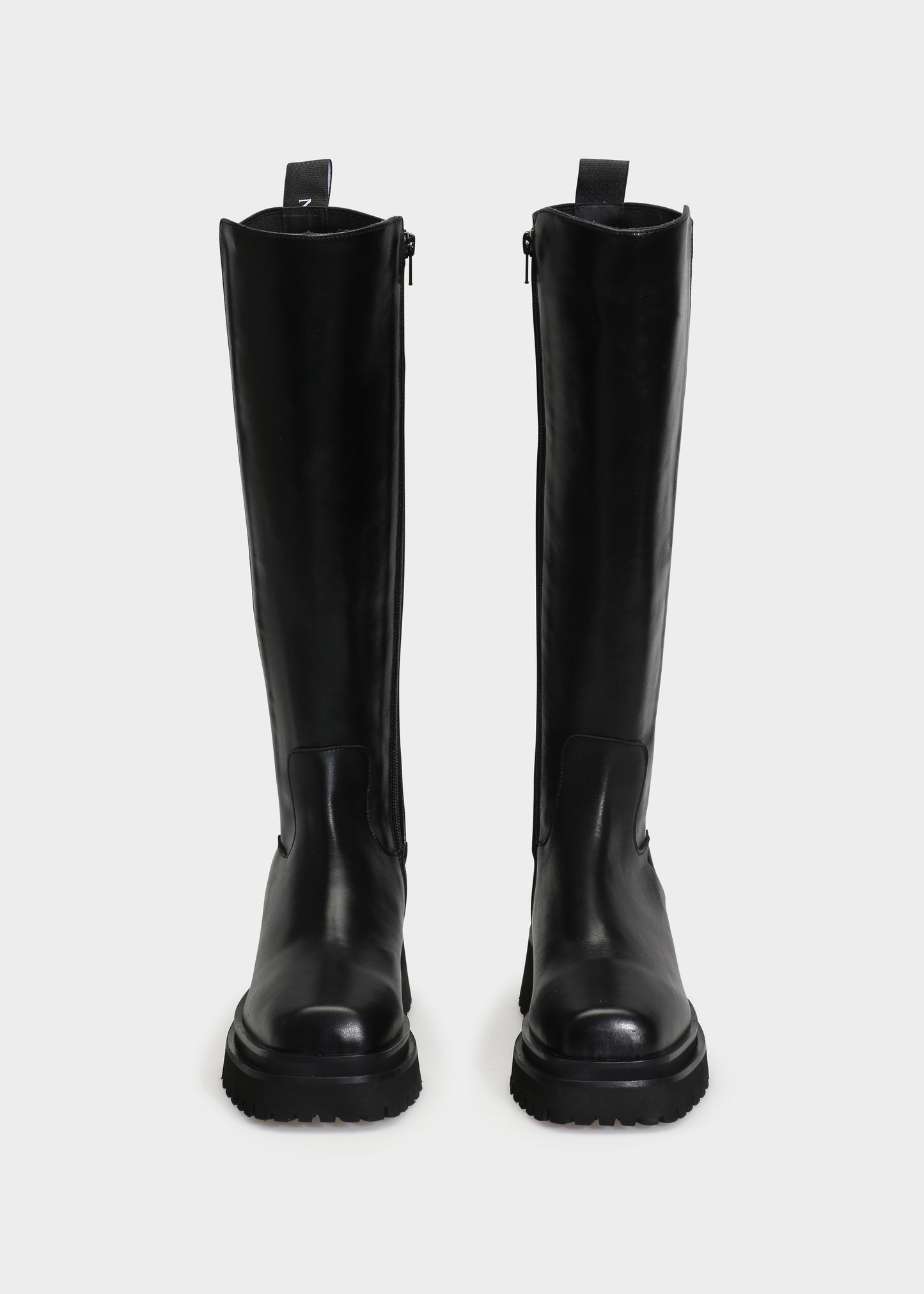 VILMA 044 NERO BOOTS IN CAPRICORNO LEATHER