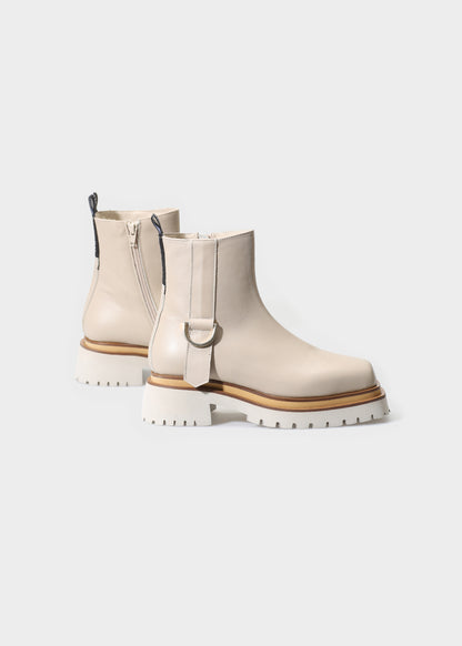 VILMA 074 LATTE MACCHIATO BOOTS IN CAPRICORNO LEATHER