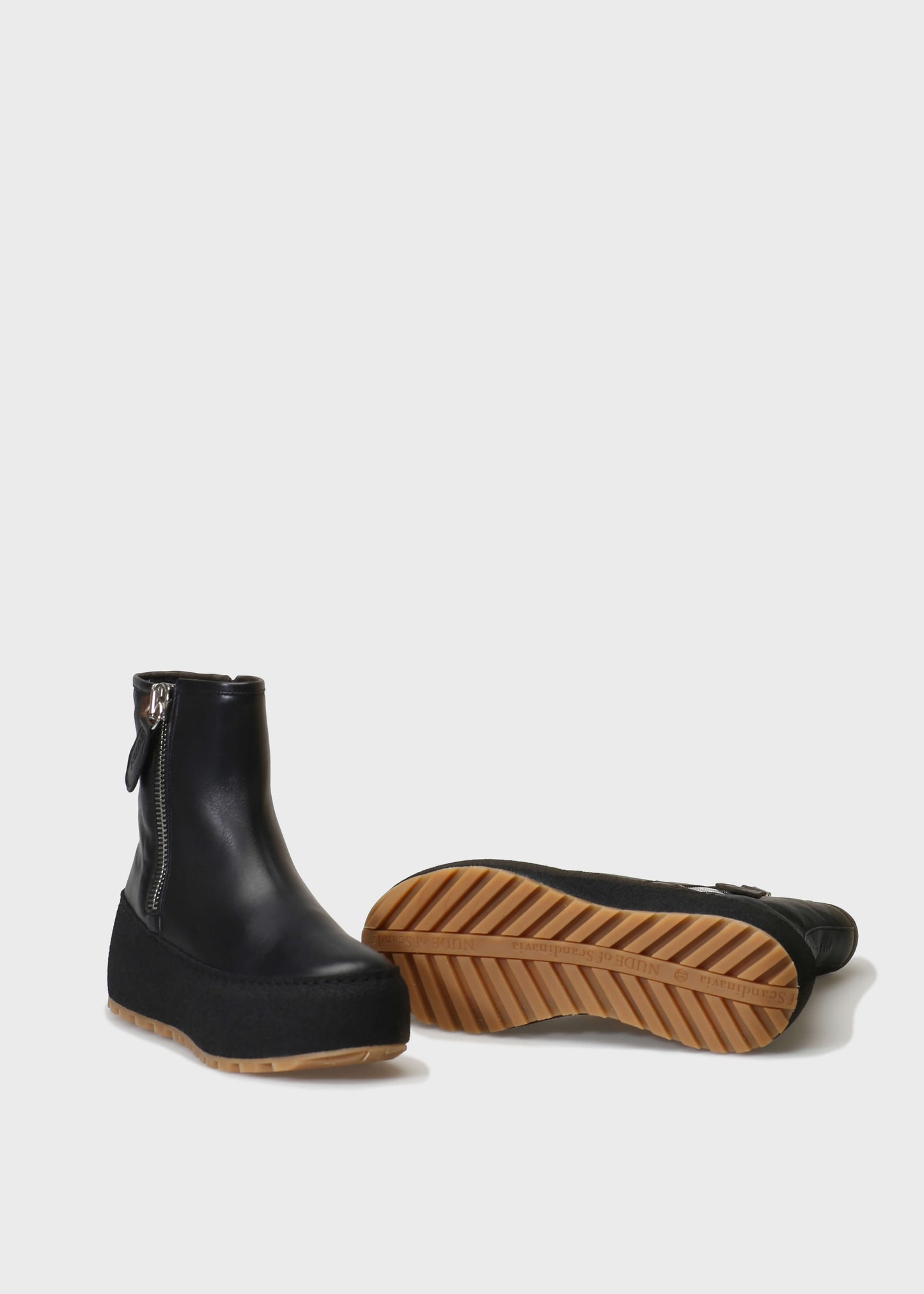 WINTER 002LA NERO BOOT IN KIPS LEATHER - AMBRA SOLE