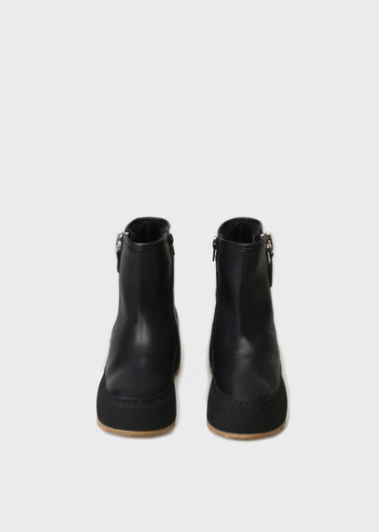 WINTER 002LA NERO BOOT IN KIPS LEATHER - AMBRA SOLE