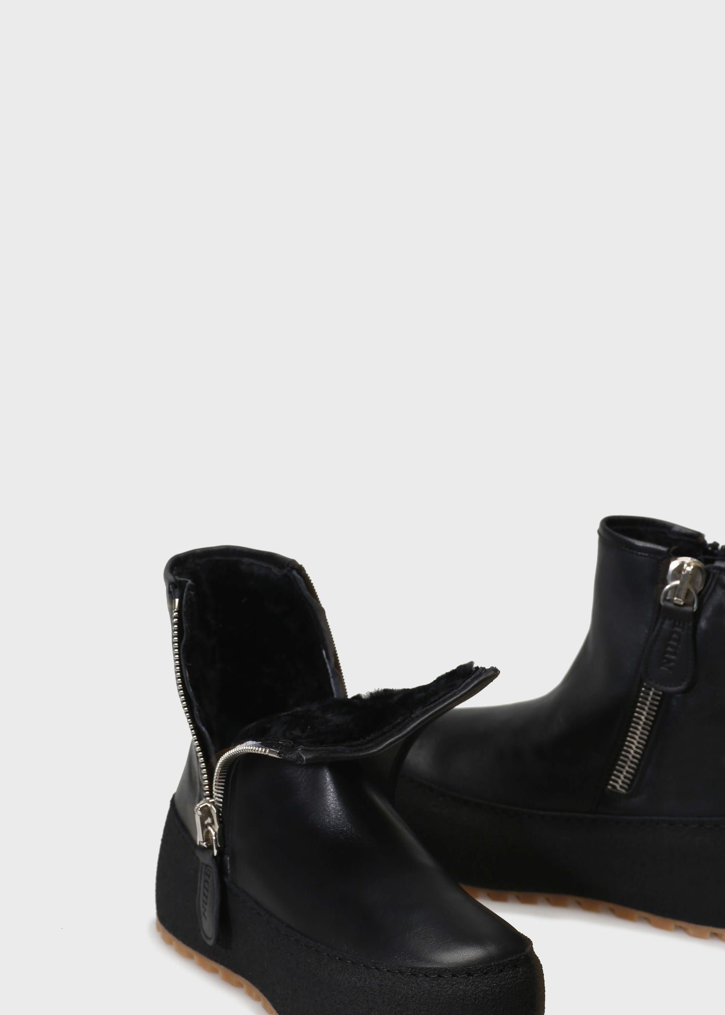 WINTER 002LA NERO BOOT IN KIPS LEATHER - AMBRA SOLE
