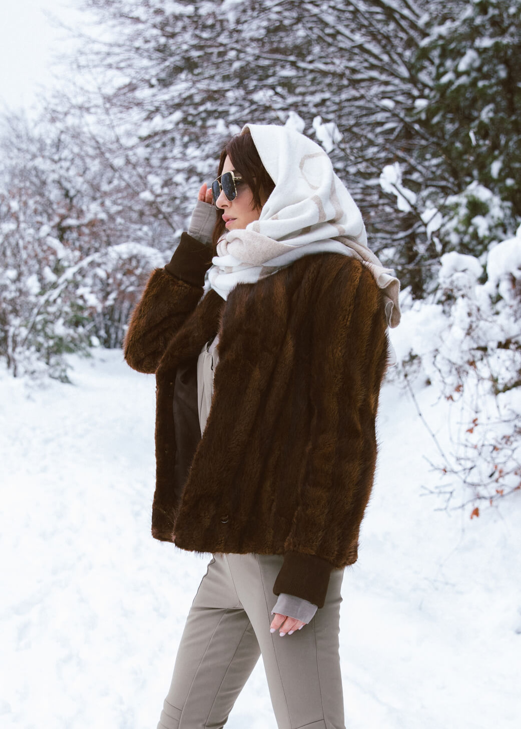 WRAP CASHMERE BEIGE/PANNA