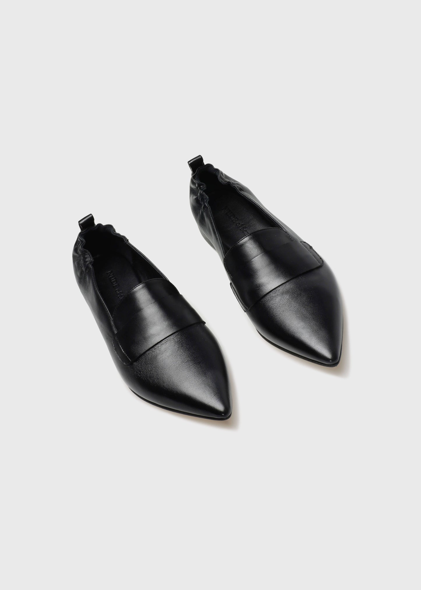 ZOE 003 NERO FLAT IN TROPEZ LEATHER