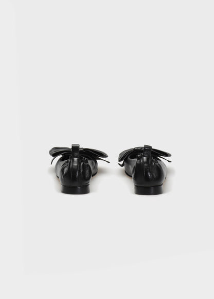 ZOE 005 NERO FLAT IN TROPEZ LEATHER