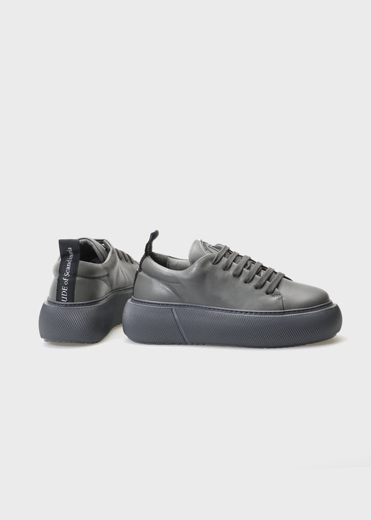 HEDDA 015 GRAFITE SNEAKER IN CAPRICORNO LEATHER