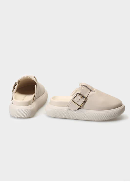 HEDDA 013 LATTE MACCHIATO SANDAL IN CAPRICORNO LEATHER