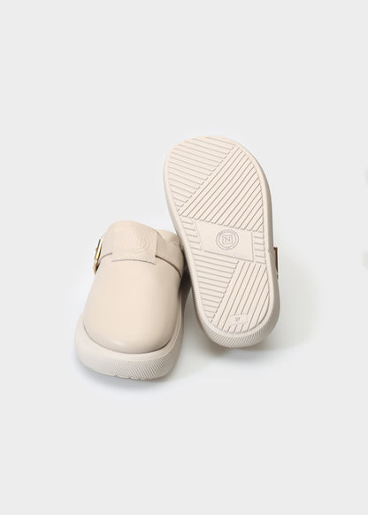 HEDDA 013 LATTE MACCHIATO SANDAL IN CAPRICORNO LEATHER