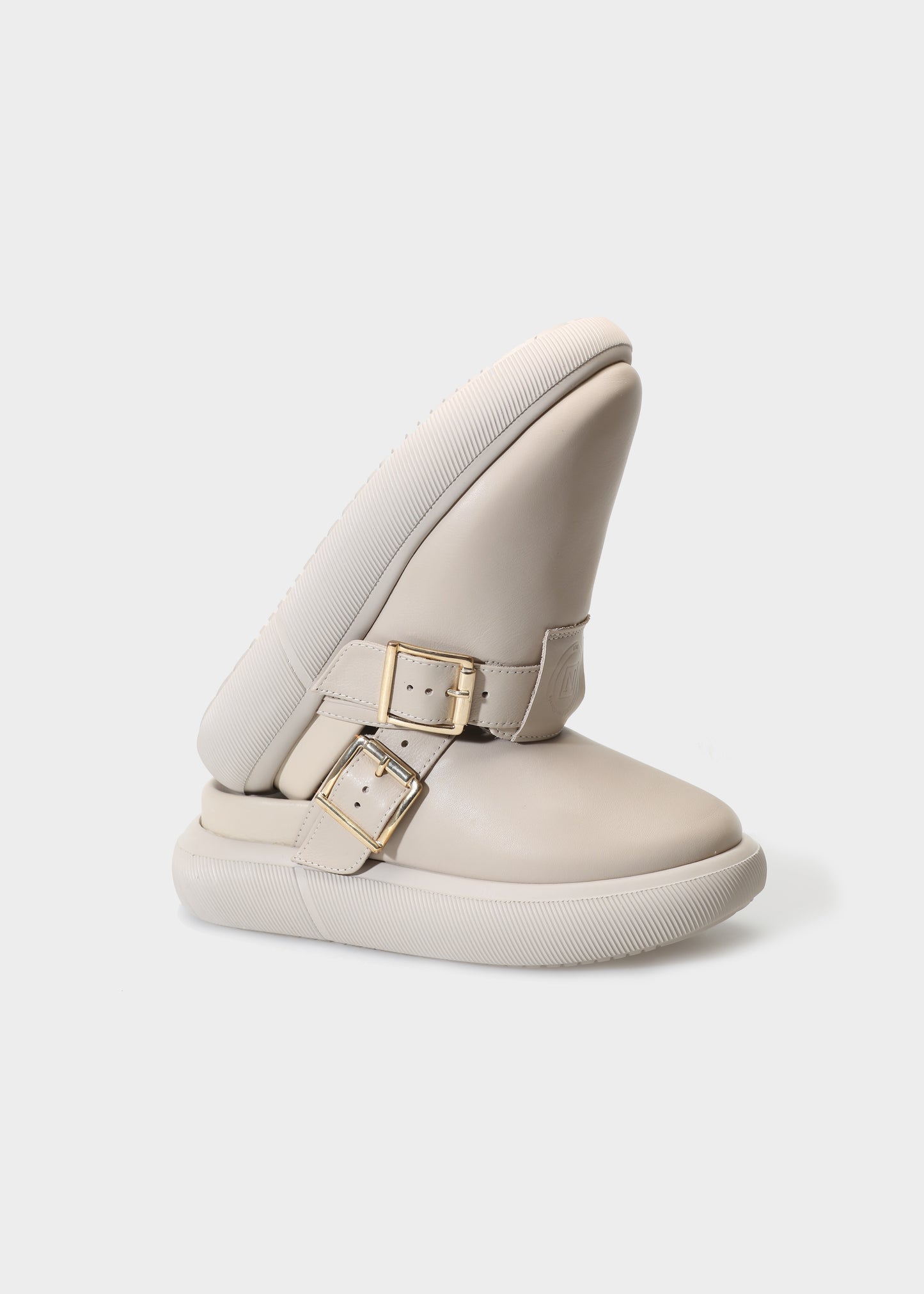 HEDDA 013 LATTE MACCHIATO SANDAL IN CAPRICORNO LEATHER