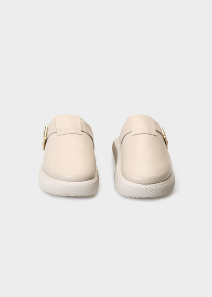 HEDDA 013 LATTE MACCHIATO SANDAL IN CAPRICORNO LEATHER